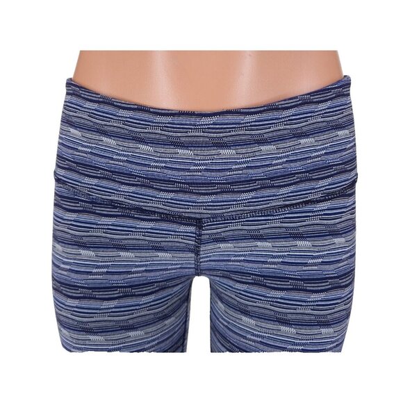 Lululemon Wunder Under Crop III Size 4 Space Dye Twist Sapphire Blue Multi - Picture 2 of 8